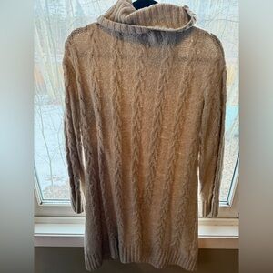 American Eagle Outfitters Cable Knit Sweater Dress - Cream